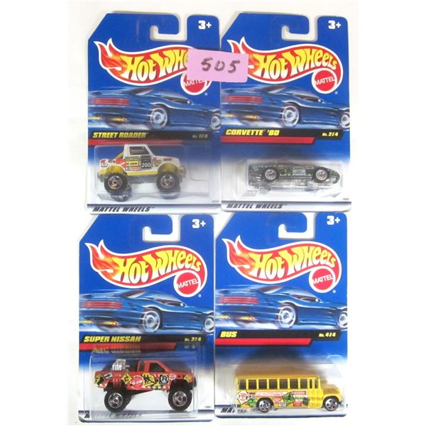 (4) NEW Sealed 1998 HOT WHEELS 1:64 Scale.  COMPLETE SET - Mixed Signals Series.