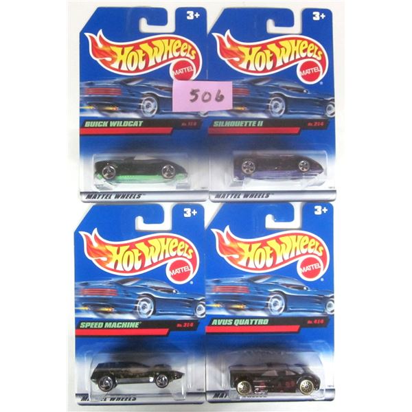 (4) NEW Sealed 1998 HOT WHEELS 1:64 Scale.  COMPLETE SET – Tech Tones Series.