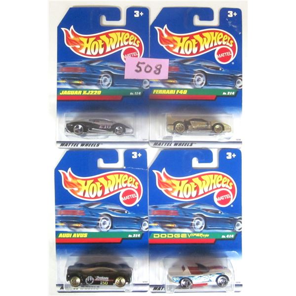 (4) NEW Sealed 1998 HOT WHEELS 1:64 Scale.  COMPLETE SET – Dash 4 Cash Series.