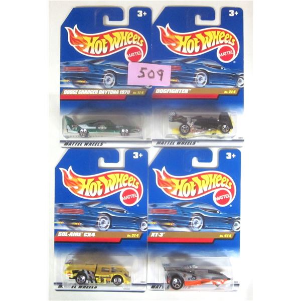 (4) NEW Sealed 1998 HOT WHEELS 1:64 Scale.  COMPLETE SET – Techno Bits Series.