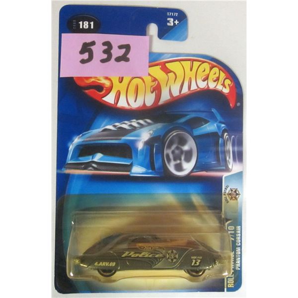 NEW Sealed 2003 HOT WHEELS #181 “PHANTOM CORSAIR” – Roll Patrol Series No