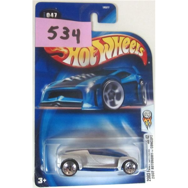NEW Sealed 2003 HOT WHEELS #047 “2002 AUTONOMY CONCEPT” – First Edition S
