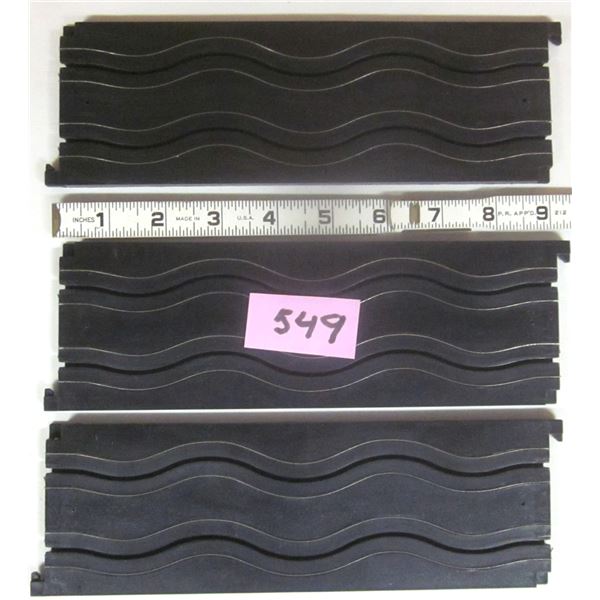 (3) Vintage 1970’s Aurora AFX 9” “Wiggle” Track Sections #2501 M