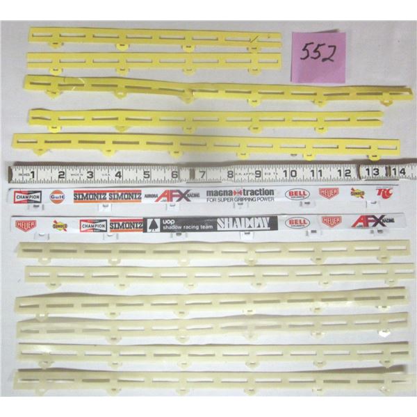 (11) Vintage Aurora AFX 14” & 29” Guard Rails
