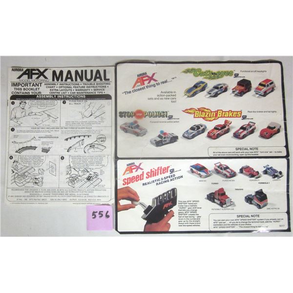 Vintage 1979 Aurora AFX Model Motoring Instruction Manual
