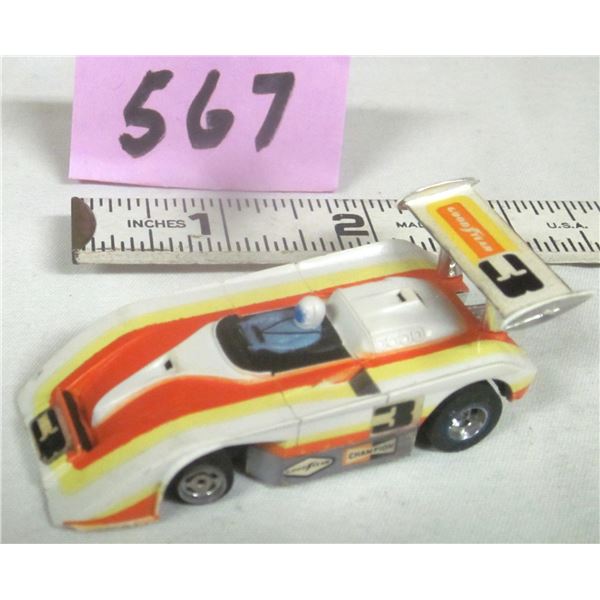 Vintage 1970’s Aurora AFX G-Plus HO Slot Car #1744 Good Year SHADOW – Can-AM