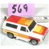 Image 2 : Vintage 1984 Aurora AFX HO Scale MagnaTraction CHEVY BLAZER “Flame Thrower”