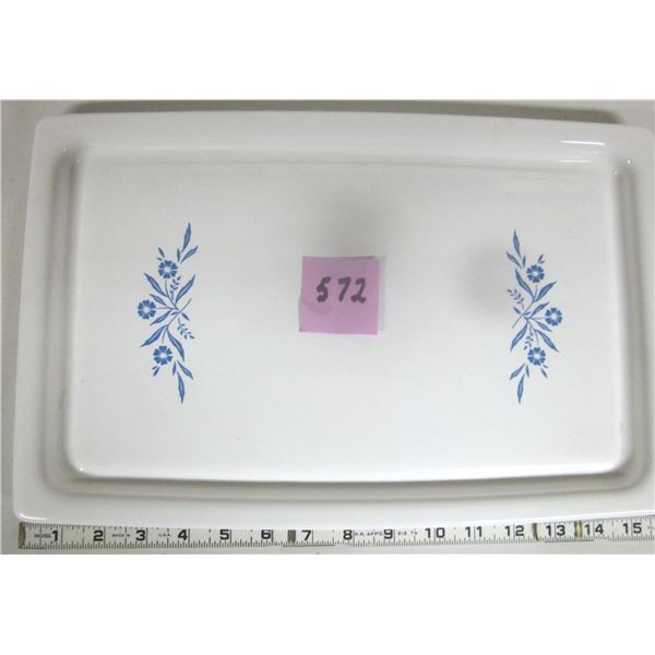 16”x10” Corning Ware Blue Cornflower P-35-B Broil/Bake Tray