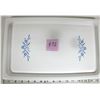 Image 1 : 16”x10” Corning Ware Blue Cornflower P-35-B Broil/Bake Tray