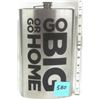 Image 1 : “Go Big or Go Home” Gameday JUMBO Stainless Steel ½ ga Flask