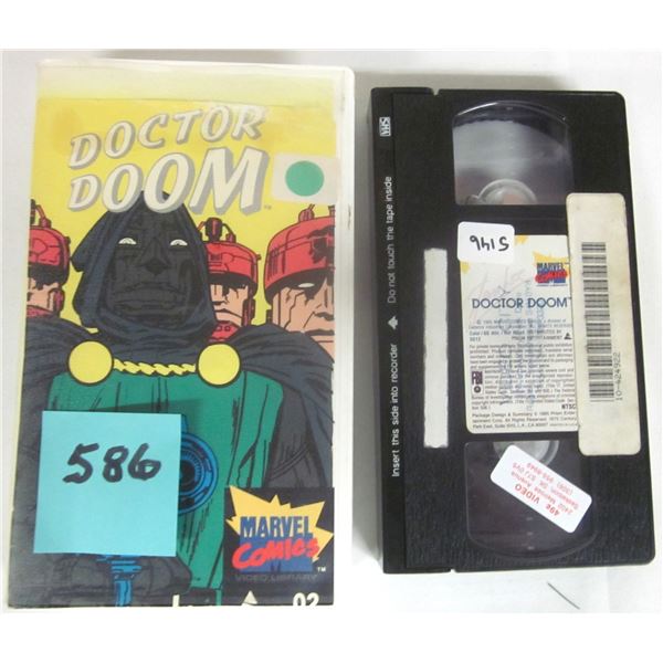 Vintage 1985 Marvel Comics “DOCTOR DOOM” Animated VHS Cassette Tape