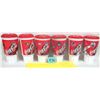 Image 1 : Set of (6) NEW Coca-Cola Plastic NHL Super Gulp Cups w/ Lids & Straws
