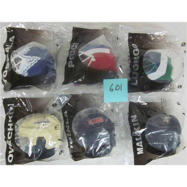 (6) NEW SEALED 2009 McDonald’s Mini Helmets - COMPLETE SET