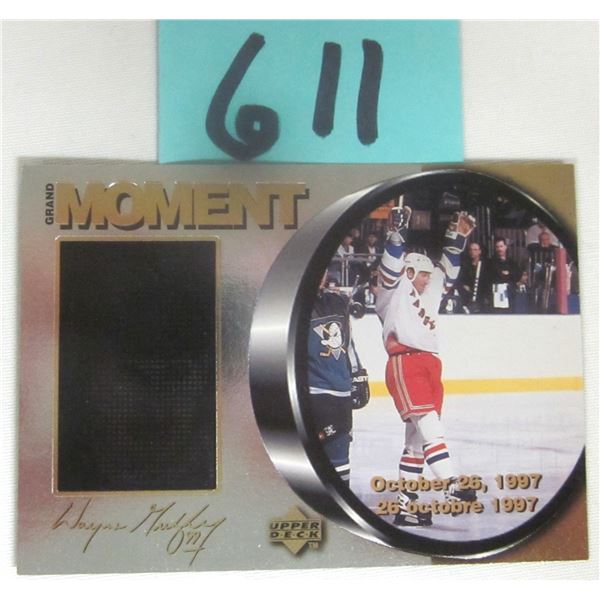 1998/99 McDonald’s Upper Deck WAYNE GRETZKY “Moments” Card #M9 w/ Insert