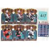 Image 1 : 2000/01 McDonald’s Pacific Prism NHL “Gold Crown Die-Cut” (6) Card Set