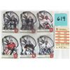Image 1 : 2001/02 McDonald’s Prism Gold NHL “Glove-Side Net Fusions” (6) Card Set w