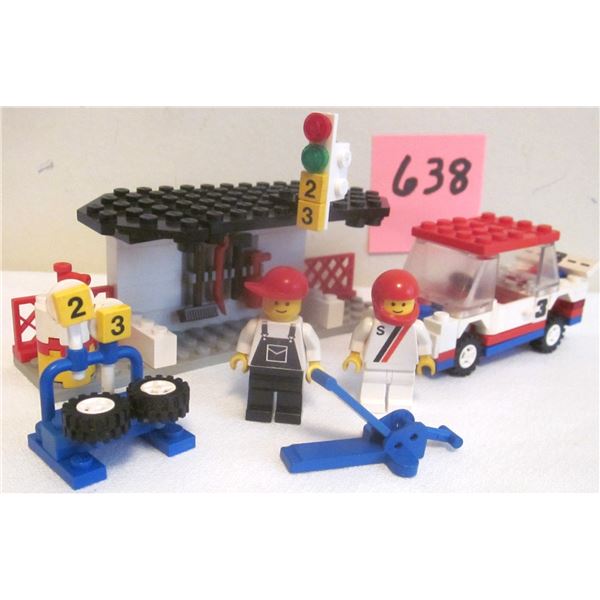 Vintage 1987 Lego #1497 PITSTOP & CREW – Town Race