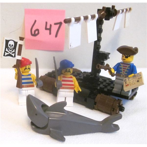 Vintage 1989 Lego Pirate Set #6257 CASTAWAY RAFT