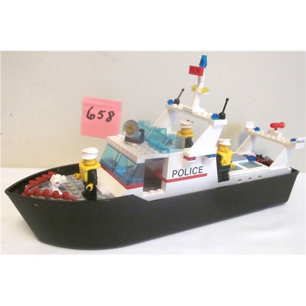 Vintage 1991 Lego #4021 POLICE PATROL Floating Boat