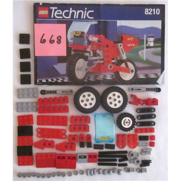 Vintage 1995 Technic Lego Set #8210 NITRO BIKE GTX-500 w/Instructions