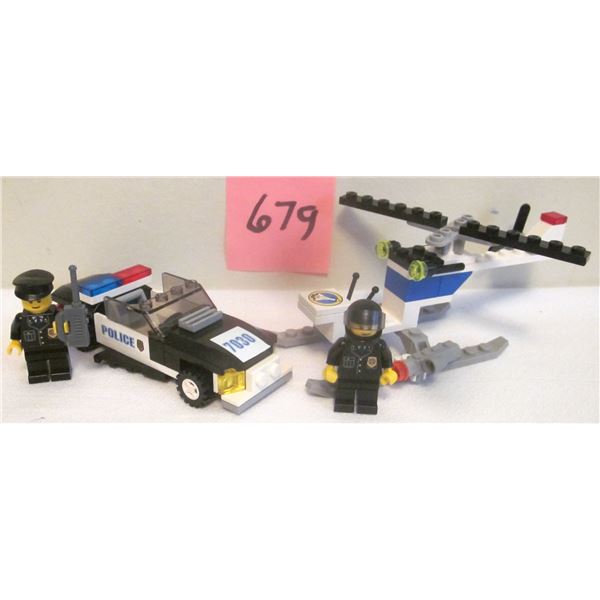 (2) Vintage 1996 Lego Sets - #6461 SURVEILLANCE CHOPPER & #7030 SQUAD CAR