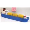 Image 1 : Vintage 1976 Legoland Floating Boat #315 CONTAINER SHIP