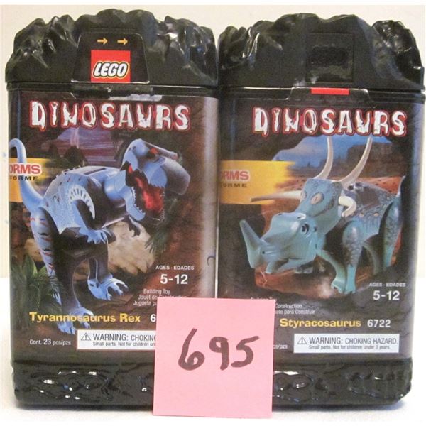 Vintage 2001 Dinosaur Lego #6720 TYRANNASOURUS REX in Original Canister w/ Instructions PLUS xtra pa