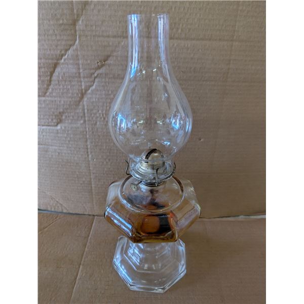 Vintage Oil Lamp (MTY.MEX) W/ Chimney