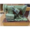 Image 2 : Vintage Aquamarine Coloured Singer Sewing Machine W/ Case