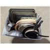 Image 1 : Box of Pots, Baking Sheets, Roaster, and etc.