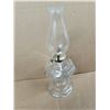 Image 1 : Vintage Clear Glass Oil Lamp W/ Chimney