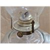 Image 5 : Vintage Clear Glass Oil Lamp W/ Chimney