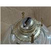 Image 6 : Vintage Clear Glass Oil Lamp W/ Chimney