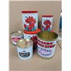 Image 1 : Lot of Vintage Tins and Pail (Rodgers Golden Syrup, and etc.)