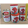 Image 4 : Lot of Vintage Tins and Pail (Rodgers Golden Syrup, and etc.)