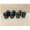 Image 1 : Lot of Vintage Dark green Insulators