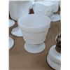 Image 3 : Lot of Milk Glass and White Glass Décor as Shown