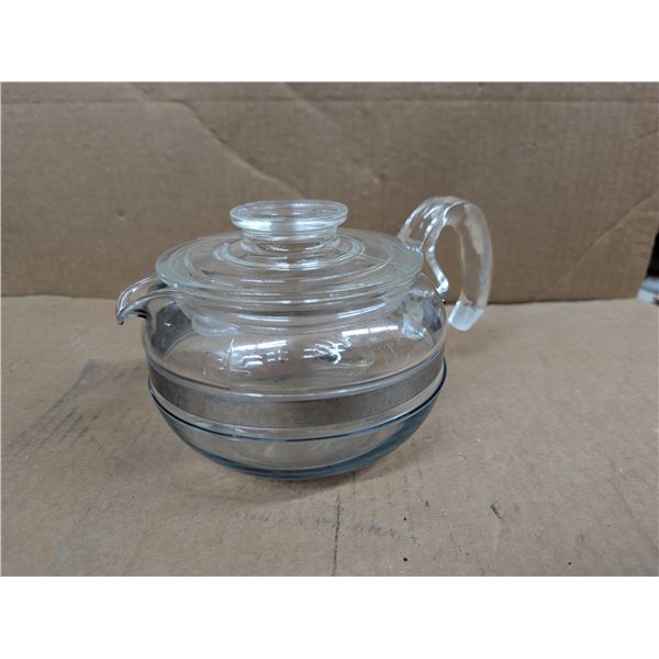 Vintage Pyrex Glass Coffee Pot W/ Lid
