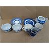 Image 1 : Lot of Blue and White Made in England and Marked China Ware