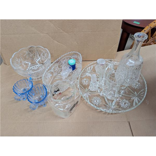 Lot of Crystal Dishware as Shown