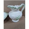 Image 2 : Vintage Pottery Pitcher and Dish made in US