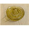 Image 1 : Vintage Yellow Glass Hand Juicer