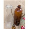 Image 4 : Lot of Vintage Soda Bottles, Milk Bottles, jars, and etc.