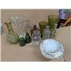 Image 1 : Lot of Vintage Glassware, bottles, Plates, and etc.