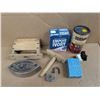 Image 1 : Lot of Vintage Items (Sad Iron, Water Putty Tin, and etc.)