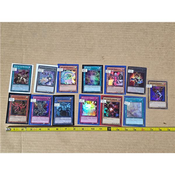 Assorted yo-gi-oh cards- ultra rares, super rares