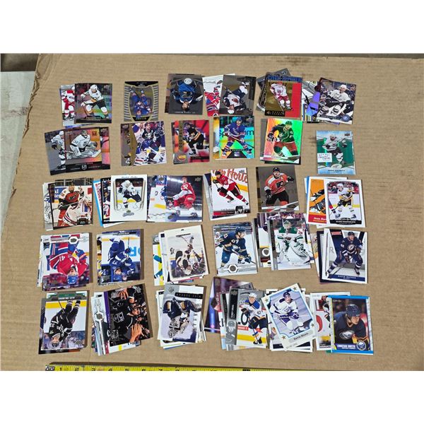 Lot of assorted hockey cards- some are foil