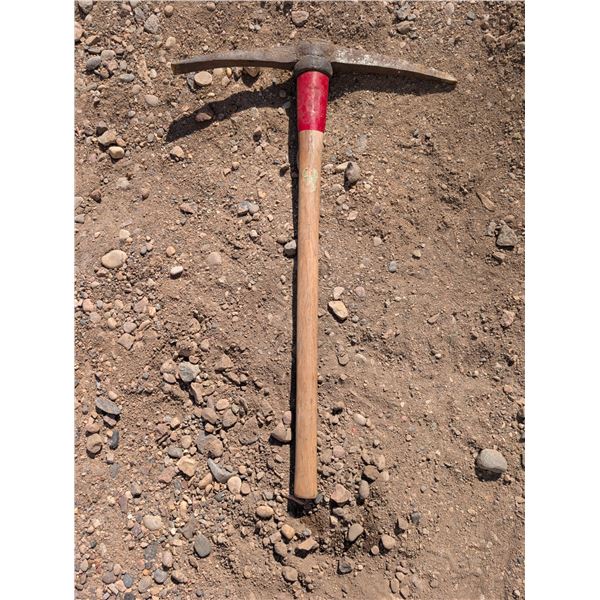 Vintage Wood Handle Pickaxe