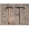 Image 1 : (2) Vintage Wood Handle Pickaxes