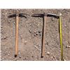 Image 4 : (2) Vintage Wood Handle Pickaxes